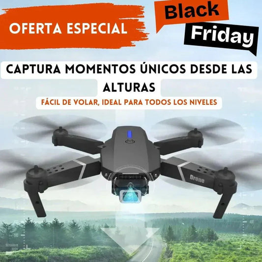 SKY DRONE: DRONE CON 2 CÁMARAS DE VIDEO WIFI HD + REGALO (MORRAL ULTRA EXCLUSIVO)